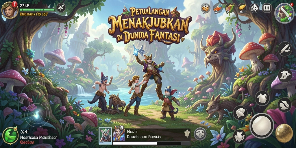 Tampilan gameplay 234E yang menakjubkan dan penuh petualangan.