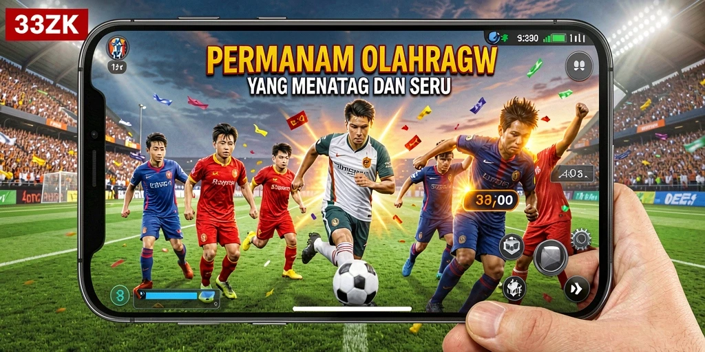 Tampilan screenshot utama 33ZK menampilkan gameplay yang seru dalam olahraga.