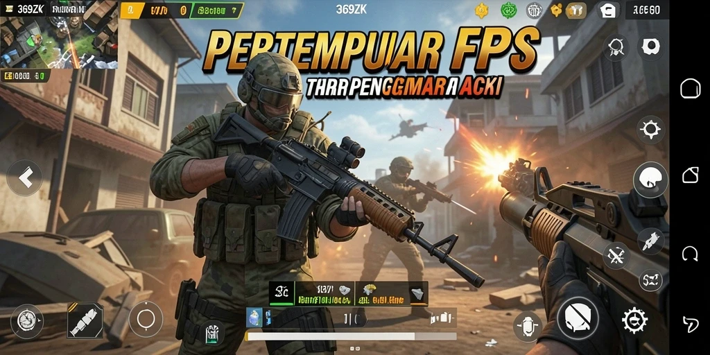 Gameplay seru di 369ZK dengan aksi tembak-menembak yang mendebarkan.