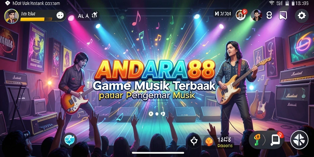 Tampilan screenshot ANDARA88 menampilkan gameplay seru dengan musik yang menggugah semangat.