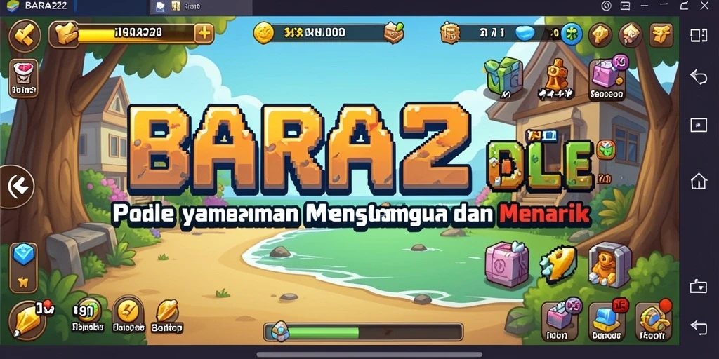 Tampilan gameplay BARA22 yang menarik dan interaktif.
