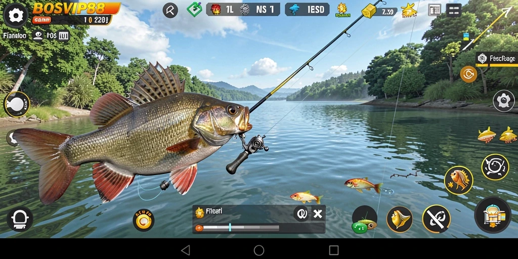 Tangkapan ikan besar di gameplay BOSVIP88 yang seru.
