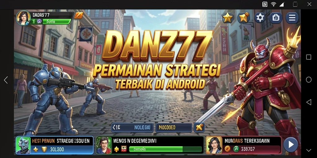 Tangkapan layar game menunjukkan aksi pertempuran mendebarkan di DAN777.