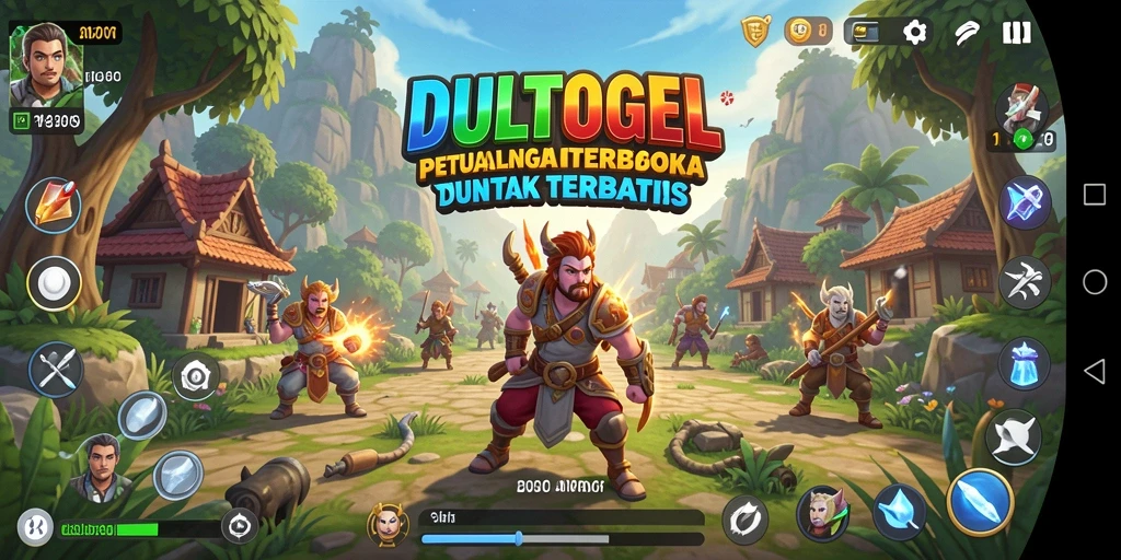 Screenshot DULTOGEL yang menampilkan pemandangan menakjubkan dunia terbuka.