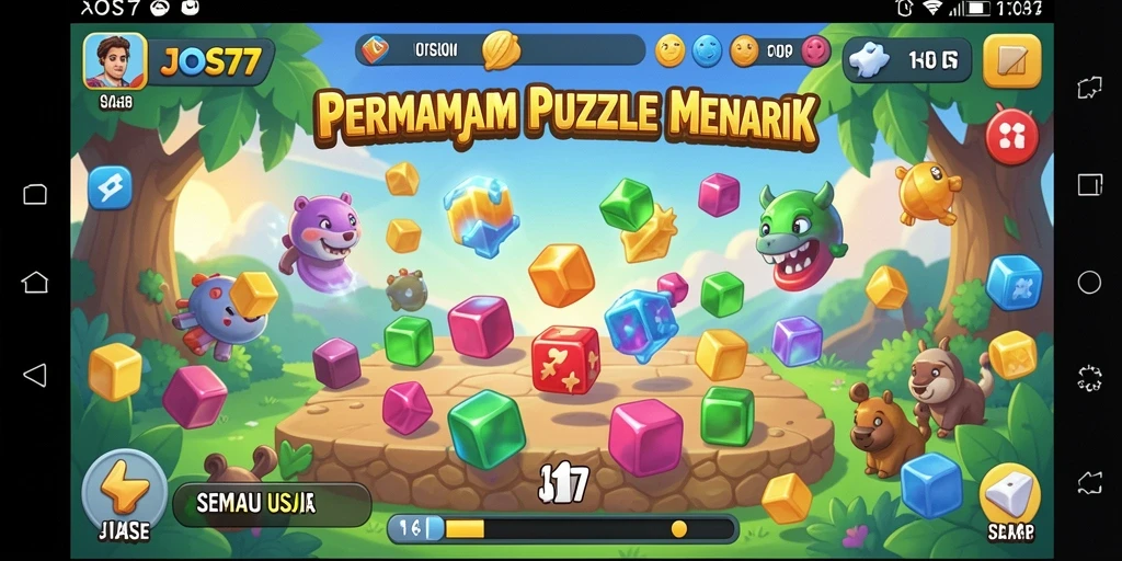 Tampilan gameplay menarik dengan berbagai puzzle menantang.