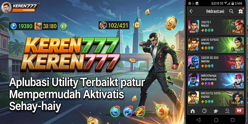 Tampilan antarmuka aplikasi KEREN777 yang intuitif dan ramah pengguna.