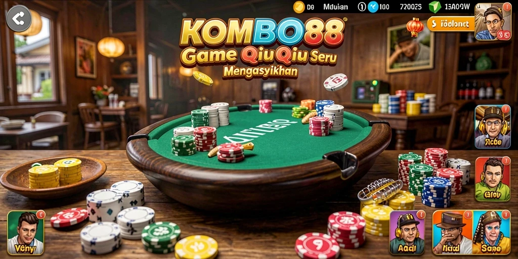 Tampilan gameplay QiuQiu di KOMBO88 yang seru dan menarik.