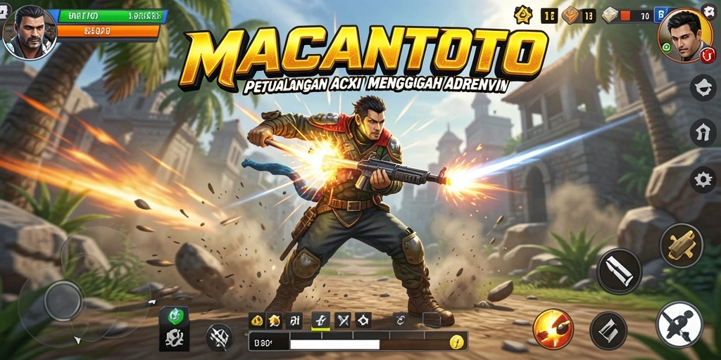 Screenshot gameplay penuh aksi dari MACANTOTO yang mendebarkan.