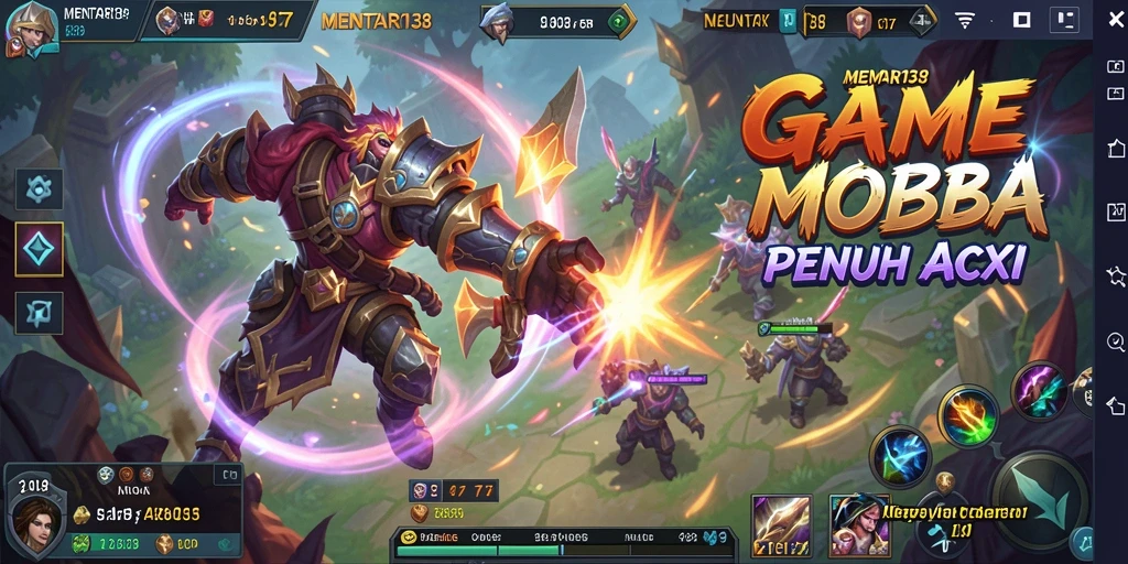 Screenshot gameplay seru dari MENTARI138, menampilkan pertarungan tim yang mendebarkan.