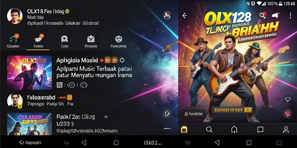 Screenshot utama OLX128 menampilkan fitur interaktif yang mengasyikkan.