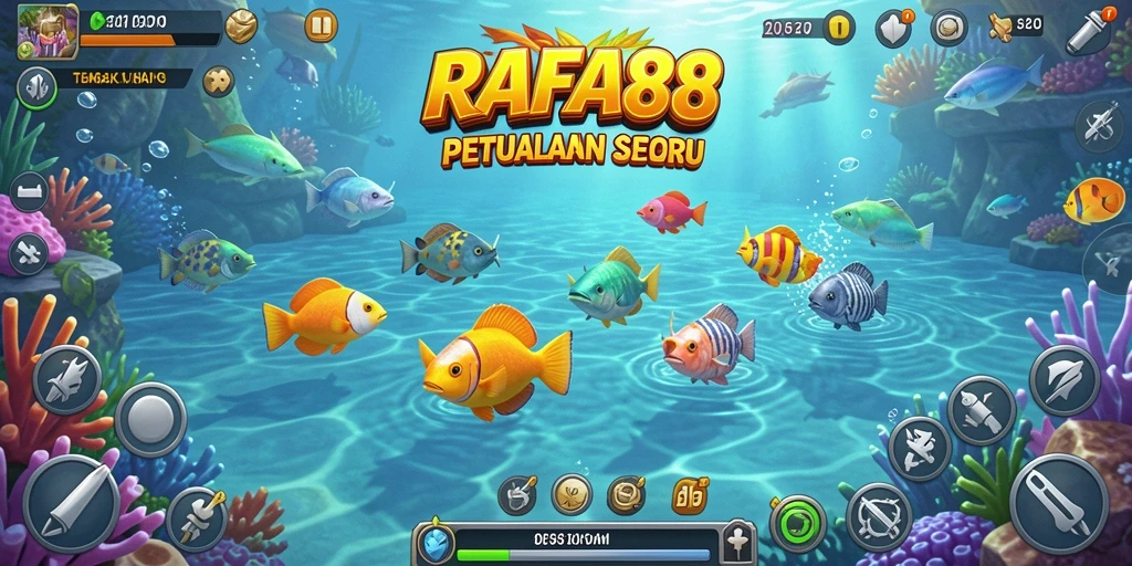 Tangkapan layar dari gameplay seru RAFA88 Tembak Ikan.