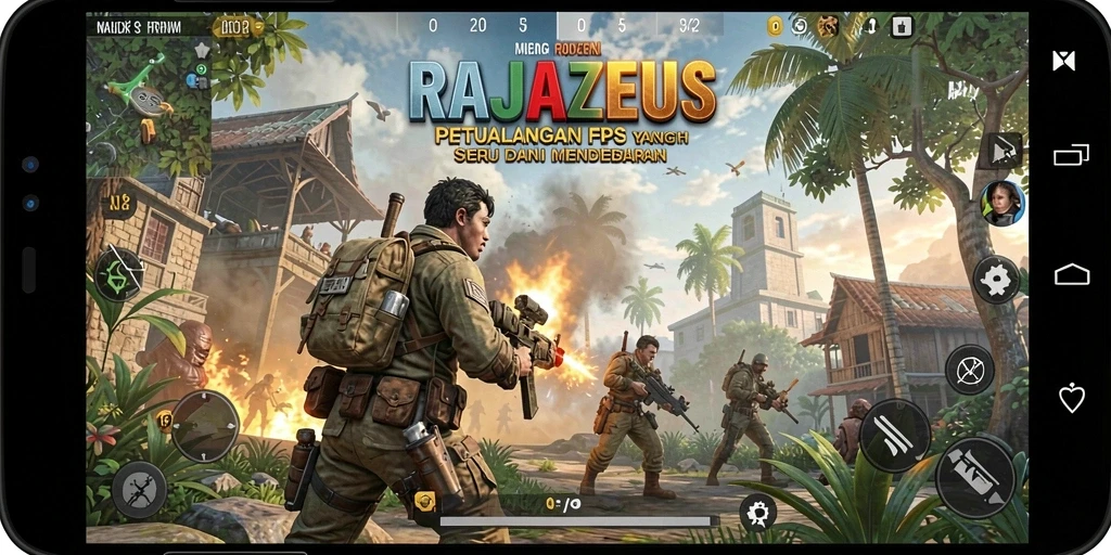 Gameplay seru dengan grafis menakjubkan di RAJAZEUS.
