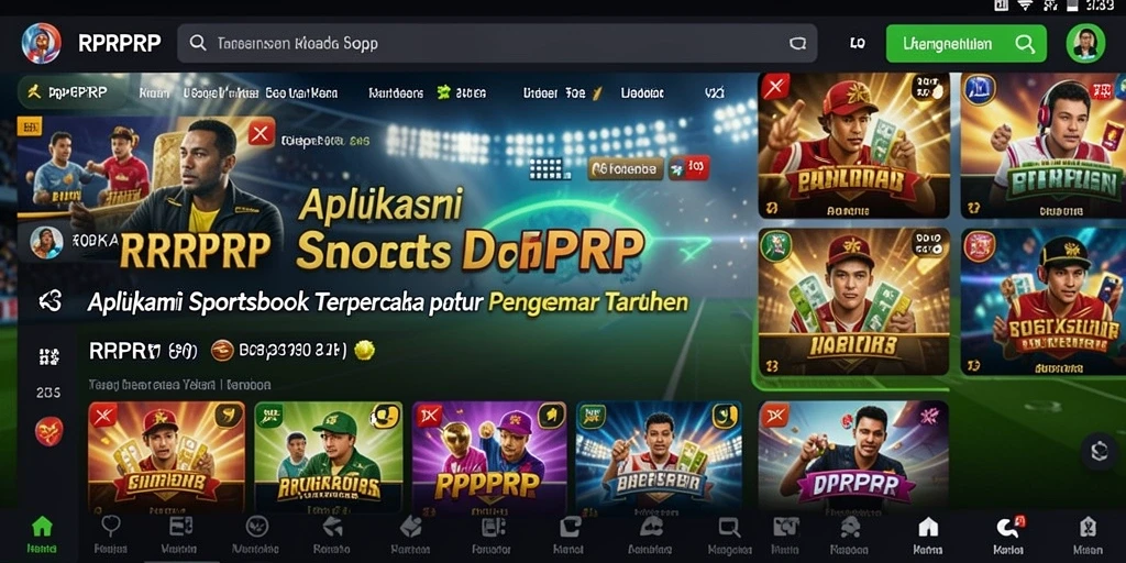 Tampilan gameplay RPRPRP dengan statistik taruhan yang informatif.