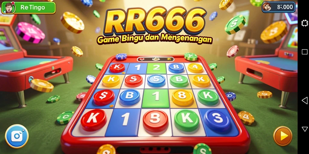 Tampilan gameplay seru di RR666 dengan Bingo yang mendebarkan.