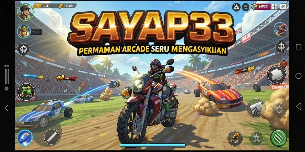 Screenshot gameplay SAYAP33 menampilkan aksi seru dalam permainan arcade.