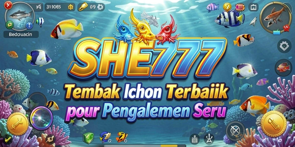 Screenshot utama permainan Tembak Ikan dengan grafis menarik dan gameplay seru.