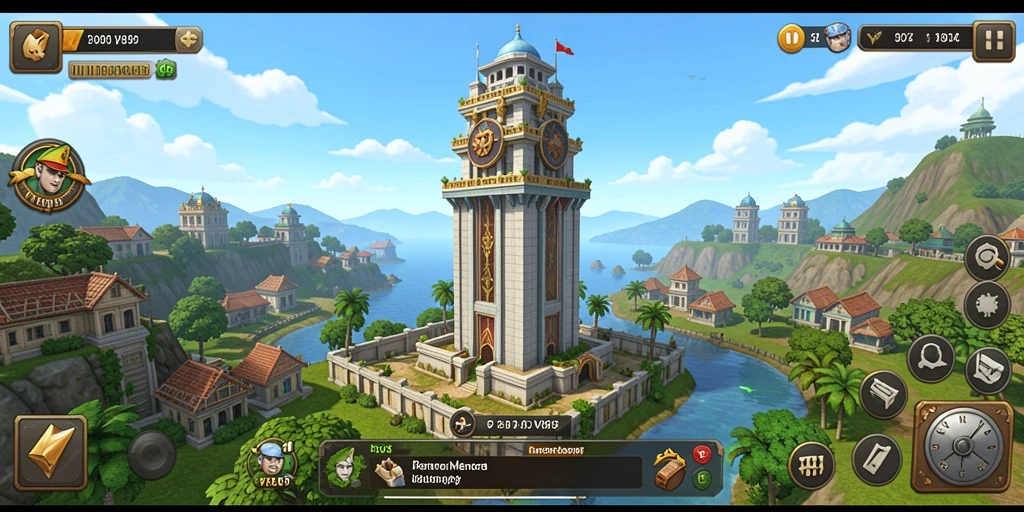 Tampilan gameplay V89 dengan strategi menara tower defense yang mendebarkan.