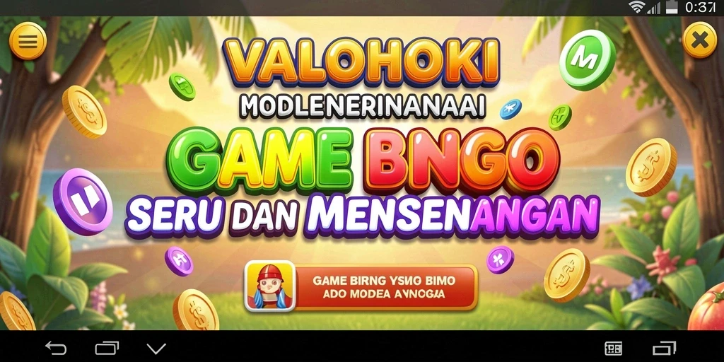 Tampilan gameplay seru dan interaktif dalam VALOHOKI Bingo.