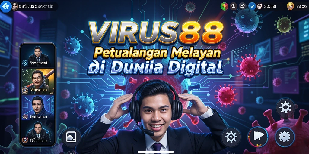 Gameplay seru dan menantang dalam VIRUS88.