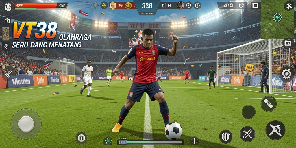 Tampilan gameplay VT38 yang menarik dan kompetitif.