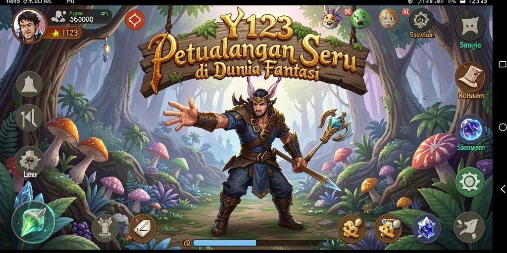Tampilan gameplay YY123 yang mengasyikkan di dunia petualangan.