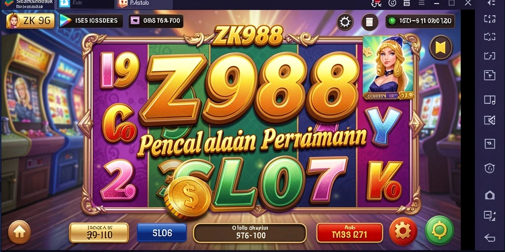 Tampilan gameplay seru dari ZK988 yang penuh warna.